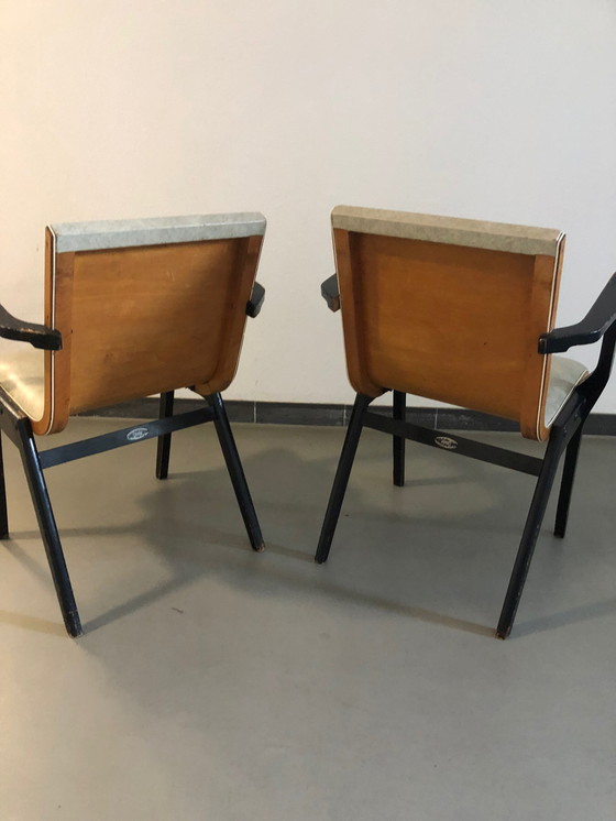 Image 1 of 2x Stako eetkamerstoelen