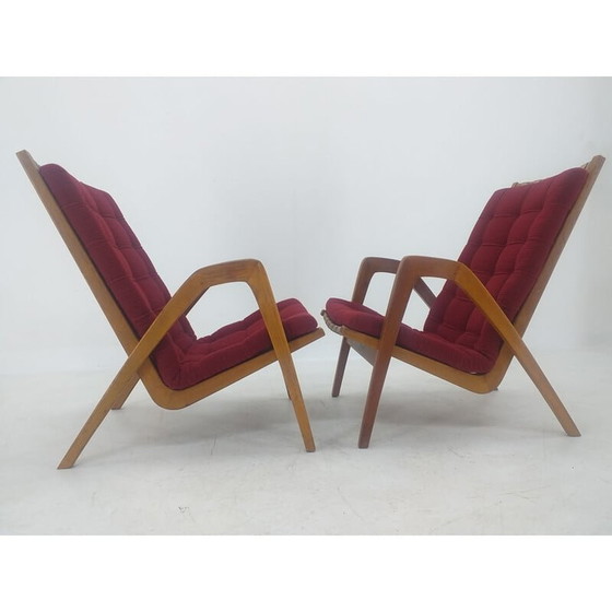 Image 1 of Paar vintage Art Deco Fauteuils van Jan Vanek 1930