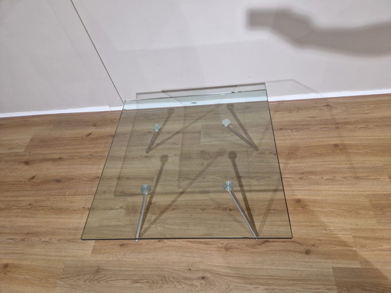 Image 1 of Maupertuus Beek Salontafel Vierkant Glas Design Henk Vos