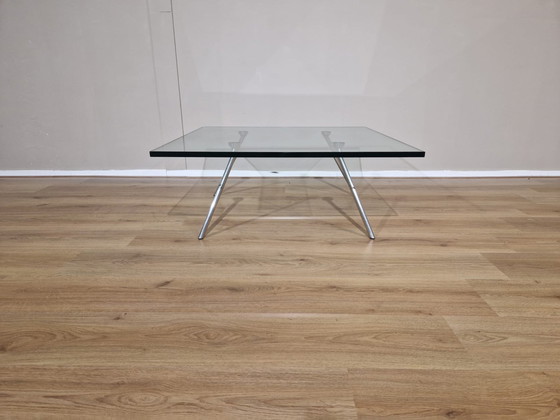 Image 1 of Maupertuus Beek Salontafel Vierkant Glas Design Henk Vos