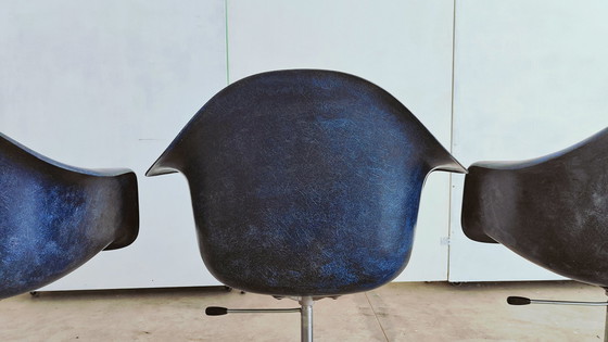 Image 1 of 4x Eames glasvezel bureaustoelen Herman Miller 2ª Editie 1960