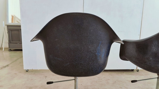 Image 1 of 4x Eames glasvezel bureaustoelen Herman Miller 2ª Editie 1960