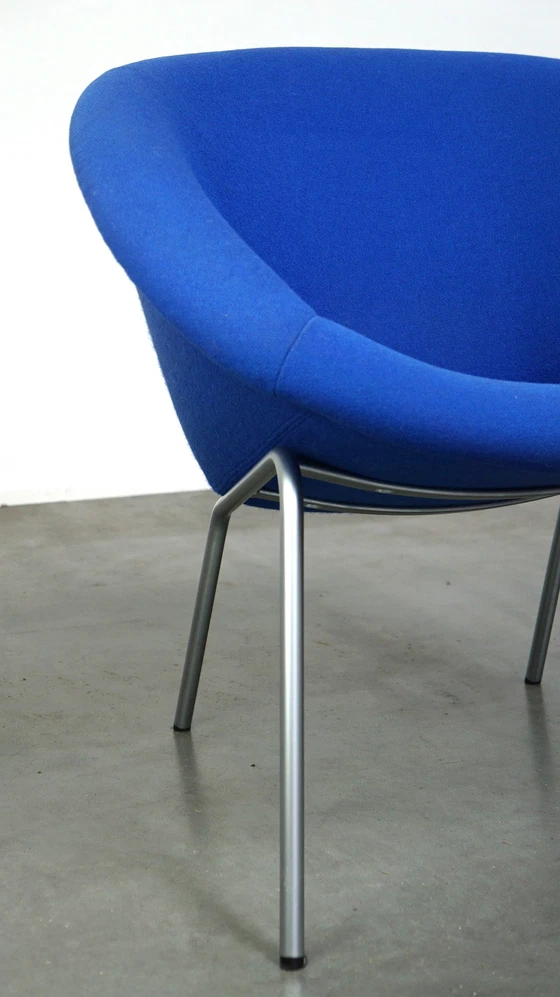 Image 1 of Vintage blauwe Walter Knoll Duits design lounge fauteuil model 369