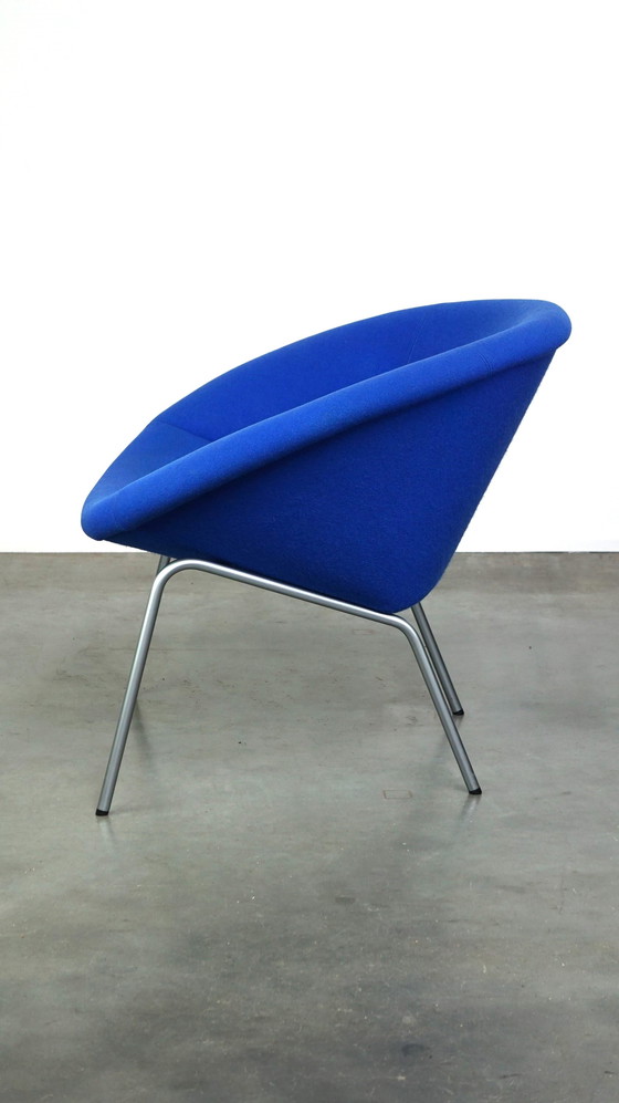 Image 1 of Vintage blauwe Walter Knoll Duits design lounge fauteuil model 369