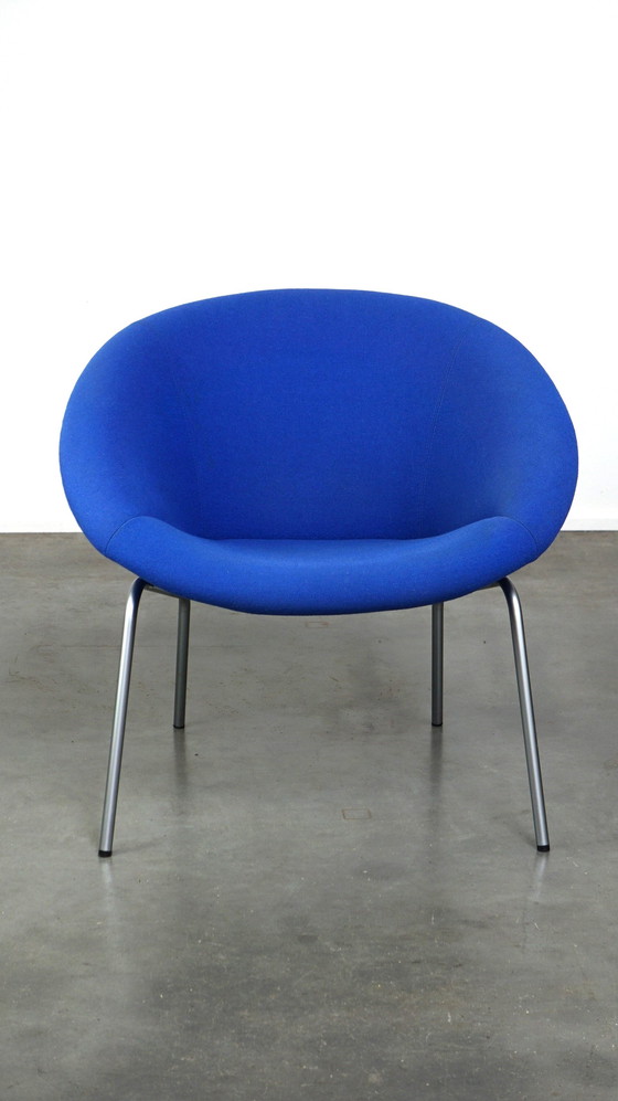 Image 1 of Vintage blauwe Walter Knoll Duits design lounge fauteuil model 369