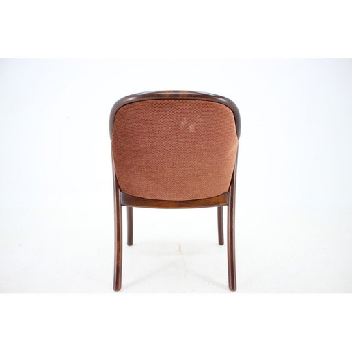 Vintage gebogen houten fauteuil, Duitsland 1970