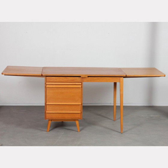 Image 1 of Vintage eikenhouten bureau, 1960