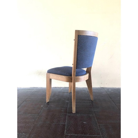 Image 1 of Set van 6 vintage eiken stoelen van Guillerme en Chambron, 1960