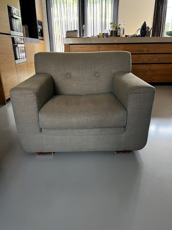 Image 1 of Linteloo driezits bank, loveseat en hocker