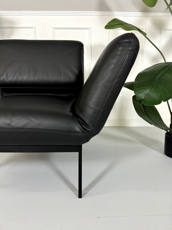 Image 1 of Brühl Roro Medium lederen sofa relax fauteuil tentoonstellingsstuk