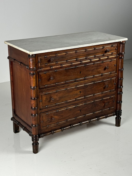 Commode van imitatiebamboe 1900