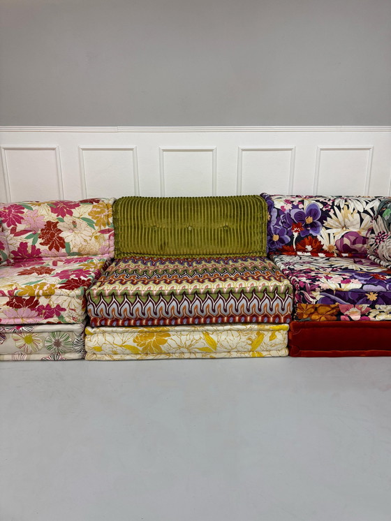 Image 1 of Roche Bobois Mah Jong Designer Sofa Stoffen Bank Mahjong