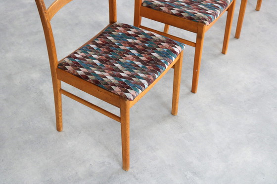 Image 1 of 4x vintage Zweedse eetkamerstoelen