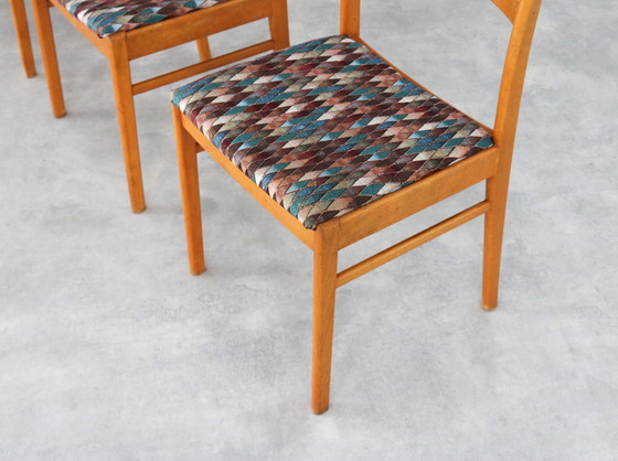 Image 1 of 4x vintage Zweedse eetkamerstoelen