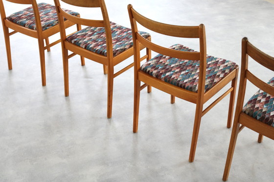 Image 1 of 4x vintage Zweedse eetkamerstoelen