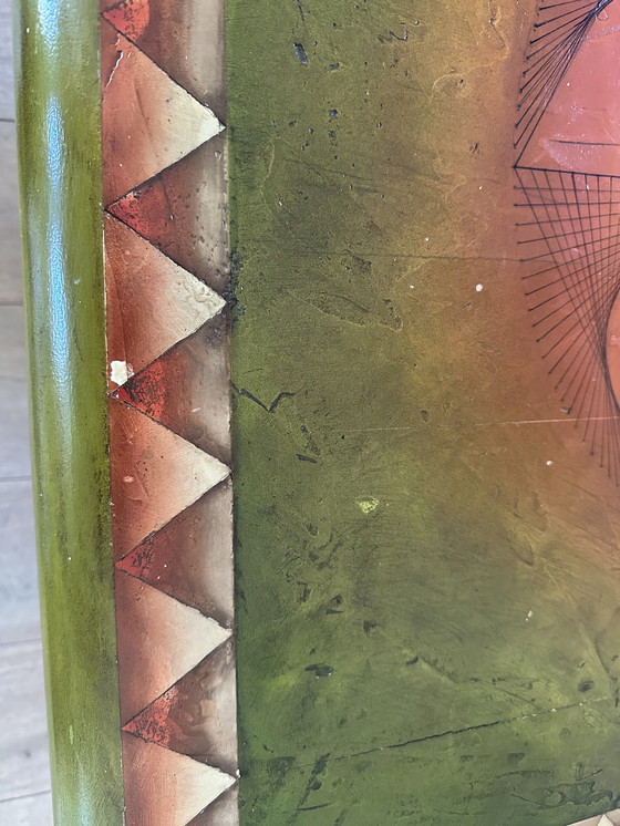 Image 1 of Salontafel Met Kunstwerk Bovenblad