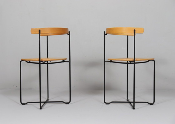 Image 1 of Set van 3 eetkamerstoelen/-stoelen van Kusch+Co, ontwerp: Valdimar Harðarson, model: 'Soley', jaren 1980, Duitsland