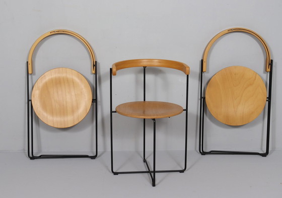 Image 1 of Set van 3 eetkamerstoelen/-stoelen van Kusch+Co, ontwerp: Valdimar Harðarson, model: 'Soley', jaren 1980, Duitsland