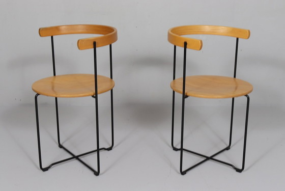 Image 1 of Set van 3 eetkamerstoelen/-stoelen van Kusch+Co, ontwerp: Valdimar Harðarson, model: 'Soley', jaren 1980, Duitsland