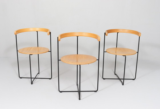 Image 1 of Set van 3 eetkamerstoelen/-stoelen van Kusch+Co, ontwerp: Valdimar Harðarson, model: 'Soley', jaren 1980, Duitsland