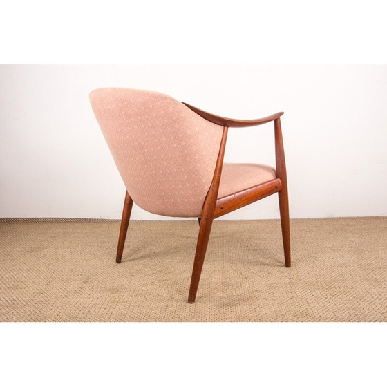 Paar vintage Tyrol fauteuils van teakhout en stof, ontworpen door Gerhard Berg voor Westnofa, Noorwegen 1960 (photo 5 of 13)