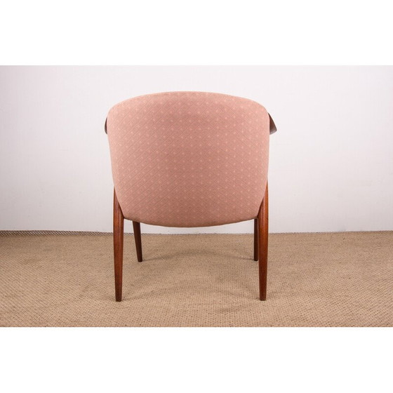 Paar vintage Tyrol fauteuils van teakhout en stof, ontworpen door Gerhard Berg voor Westnofa, Noorwegen 1960 (photo 6 of 13)