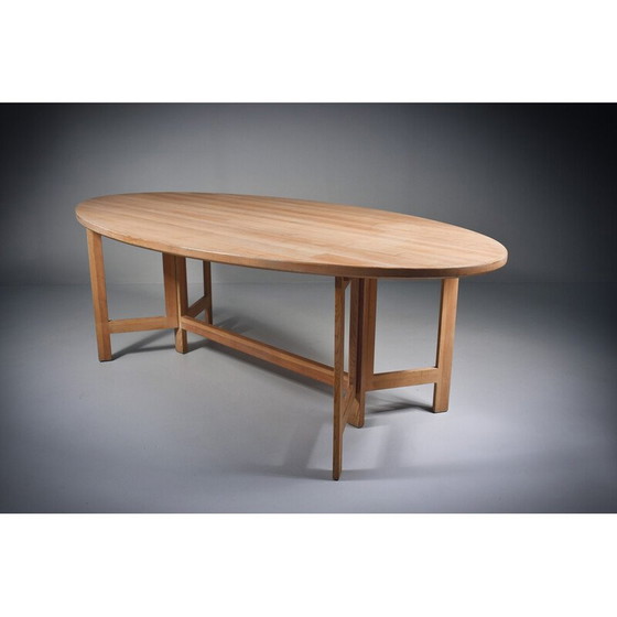 Image 1 of Vintage gekalkt grenen tafel door Olle Pira, Zweden 1960