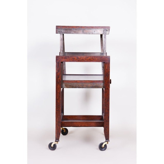 Image 1 of Vintage eiken drankenkar, 1930