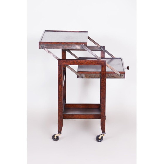 Image 1 of Vintage eiken drankenkar, 1930