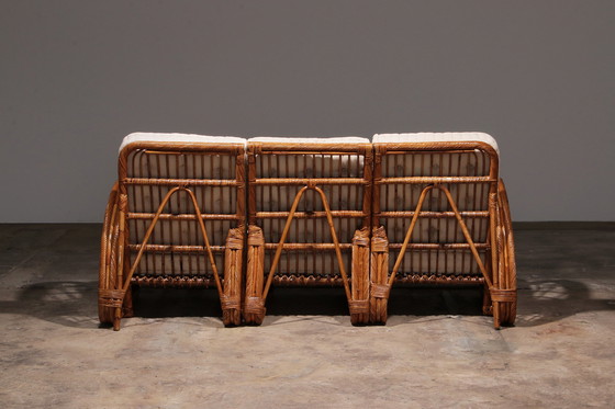 Image 1 of Vintage Franse Bamboe Lounge set