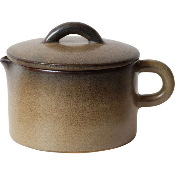 Image 1 of Vintage geglazuurde keramische pot door Michel en Denise Pointu, 1960