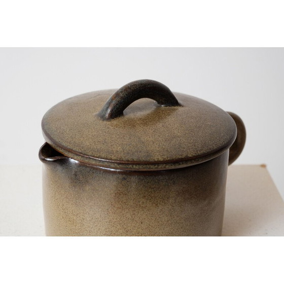 Image 1 of Vintage geglazuurde keramische pot door Michel en Denise Pointu, 1960