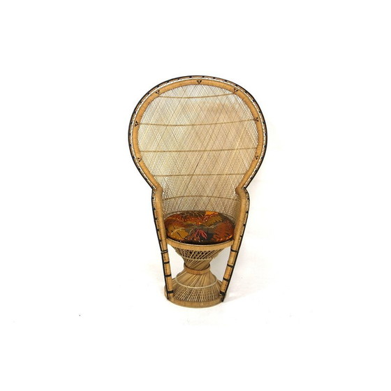 Image 1 of Vintage "Emmanuelle" fauteuil in rotan, Zweden, jaren 1980