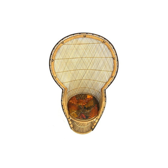 Image 1 of Vintage "Emmanuelle" fauteuil in rotan, Zweden, jaren 1980