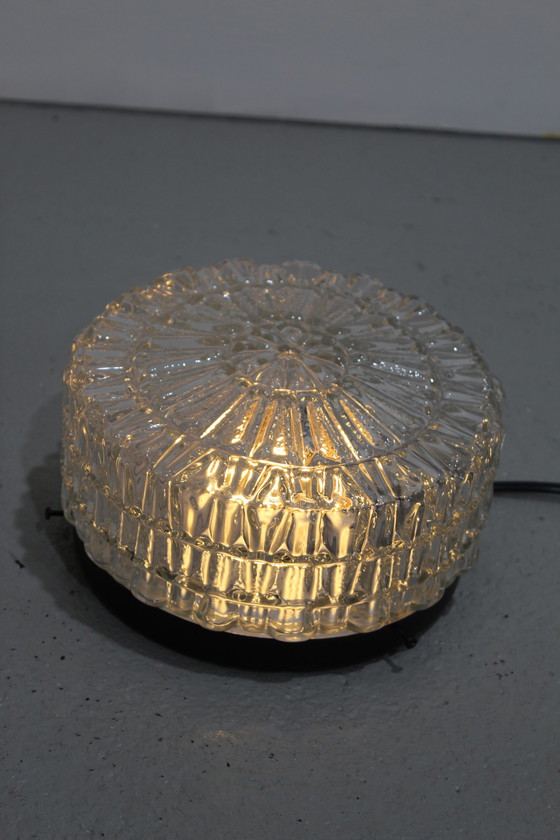 Image 1 of Vintage plafondlamp, wandlamp - bubbels, persglas jaren '70