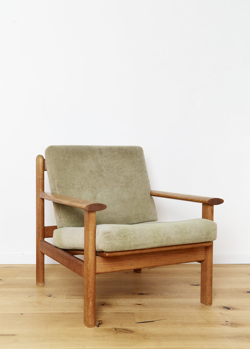 Poul M.Volther Eiken Fauteuil No.390 Voor Frem Rojle