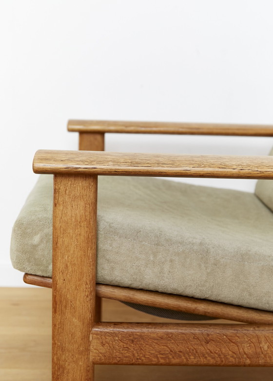 Image 1 of Poul M.Volther Eiken Fauteuil No.390 Voor Frem Rojle