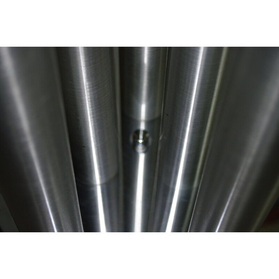 Image 1 of Vintage vloerlamp van geborsteld aluminium, 1970