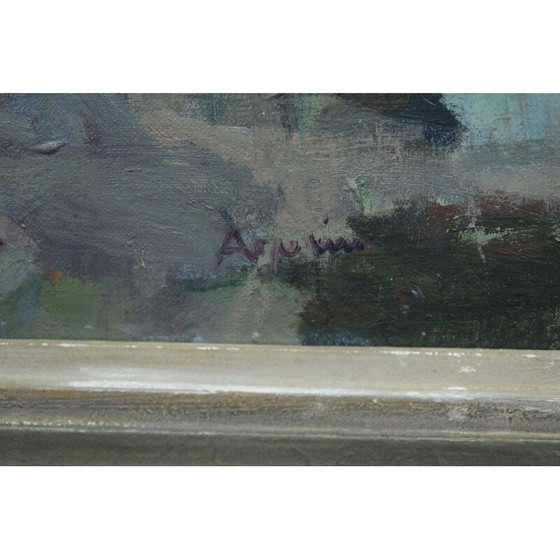 Image 1 of Zweeds vintage schilderij van Arne Aspelin, jaren 1940
