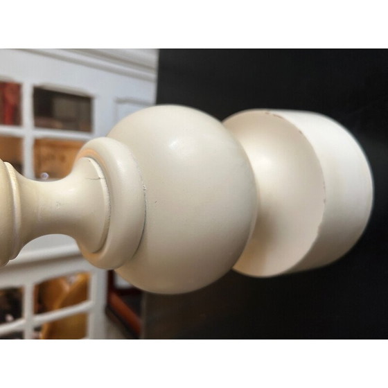 Image 1 of Vintage gedraaide houten lamp, 1970