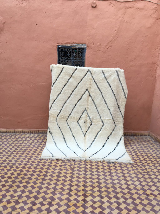 Beni Ouarain Marokkaans Berber Tapijt 224 X 169 Cm