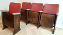 4x Vintage bioscoopstoeltje