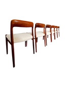 Set van 6 teakhouten stoelen