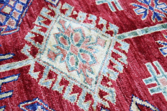 Image 1 of Origineel handgeknoopt Kazak Diyar tapijt 191 X 147 Cm Topconditie