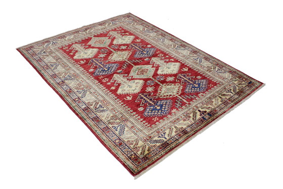 Image 1 of Origineel handgeknoopt Kazak Diyar tapijt 191 X 147 Cm Topconditie