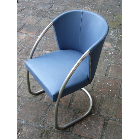 Image 1 of Vintage modernistische fauteuil van Jacques Adnet 1930