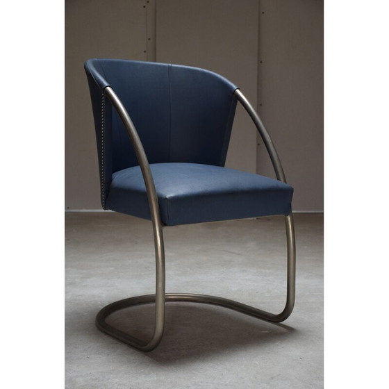 Image 1 of Vintage modernistische fauteuil van Jacques Adnet 1930