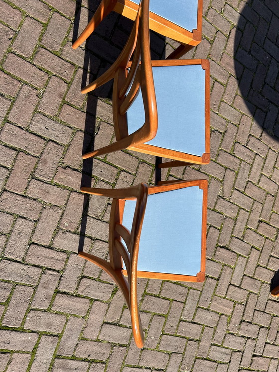 Image 1 of Casala Tafel Met 4 Stoelen - Kersenhout