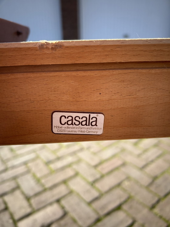 Image 1 of Casala Tafel Met 4 Stoelen - Kersenhout