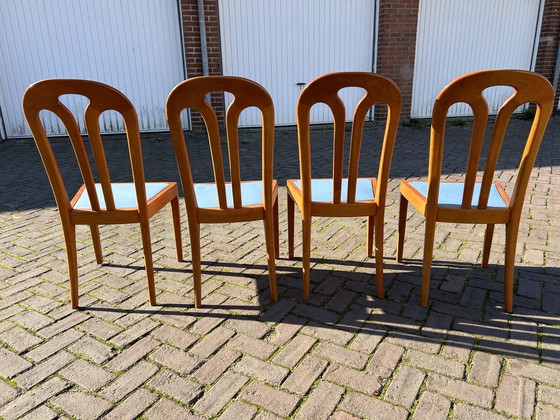 Image 1 of Casala Tafel Met 4 Stoelen - Kersenhout